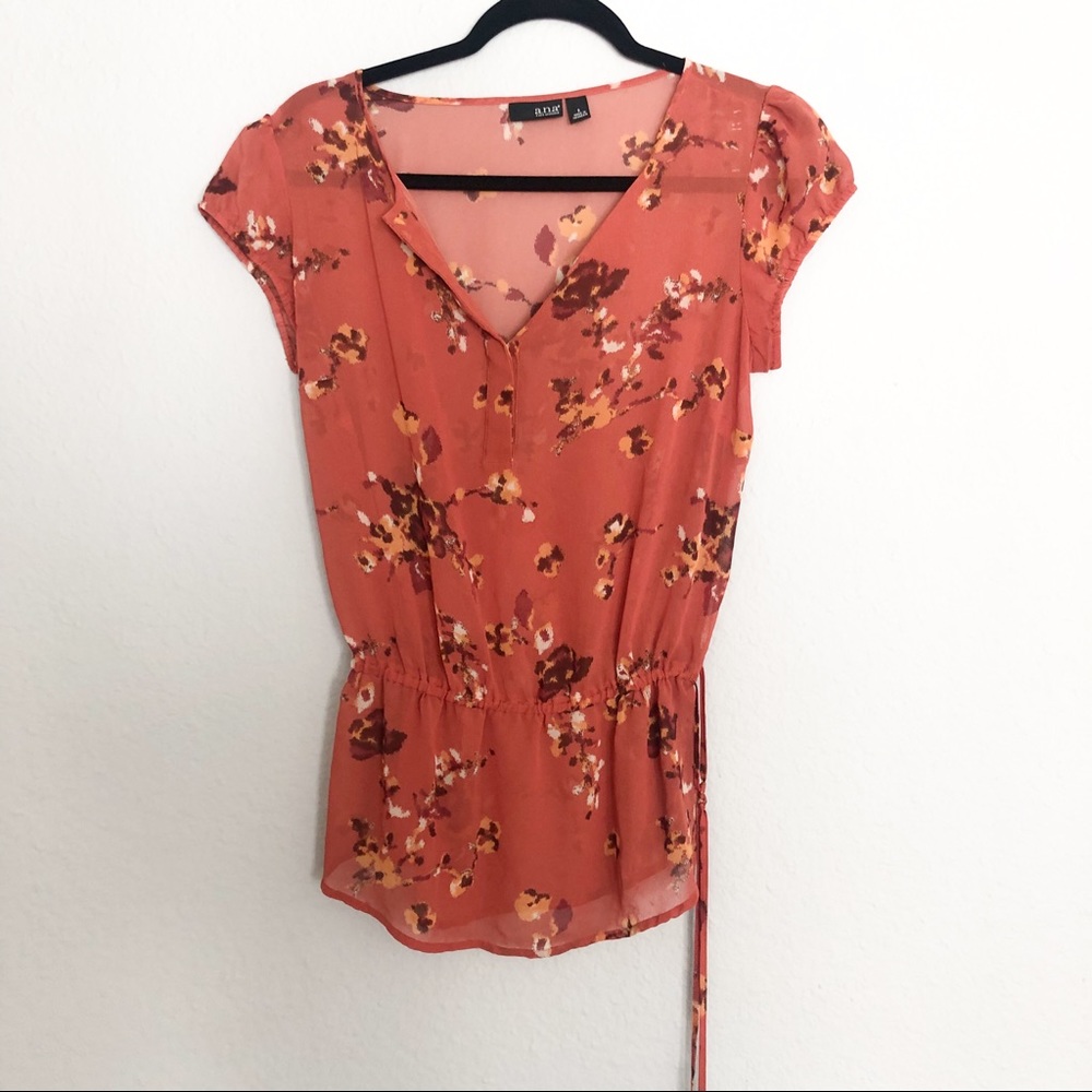 a.n.a. Pumpkin Colored Blouse